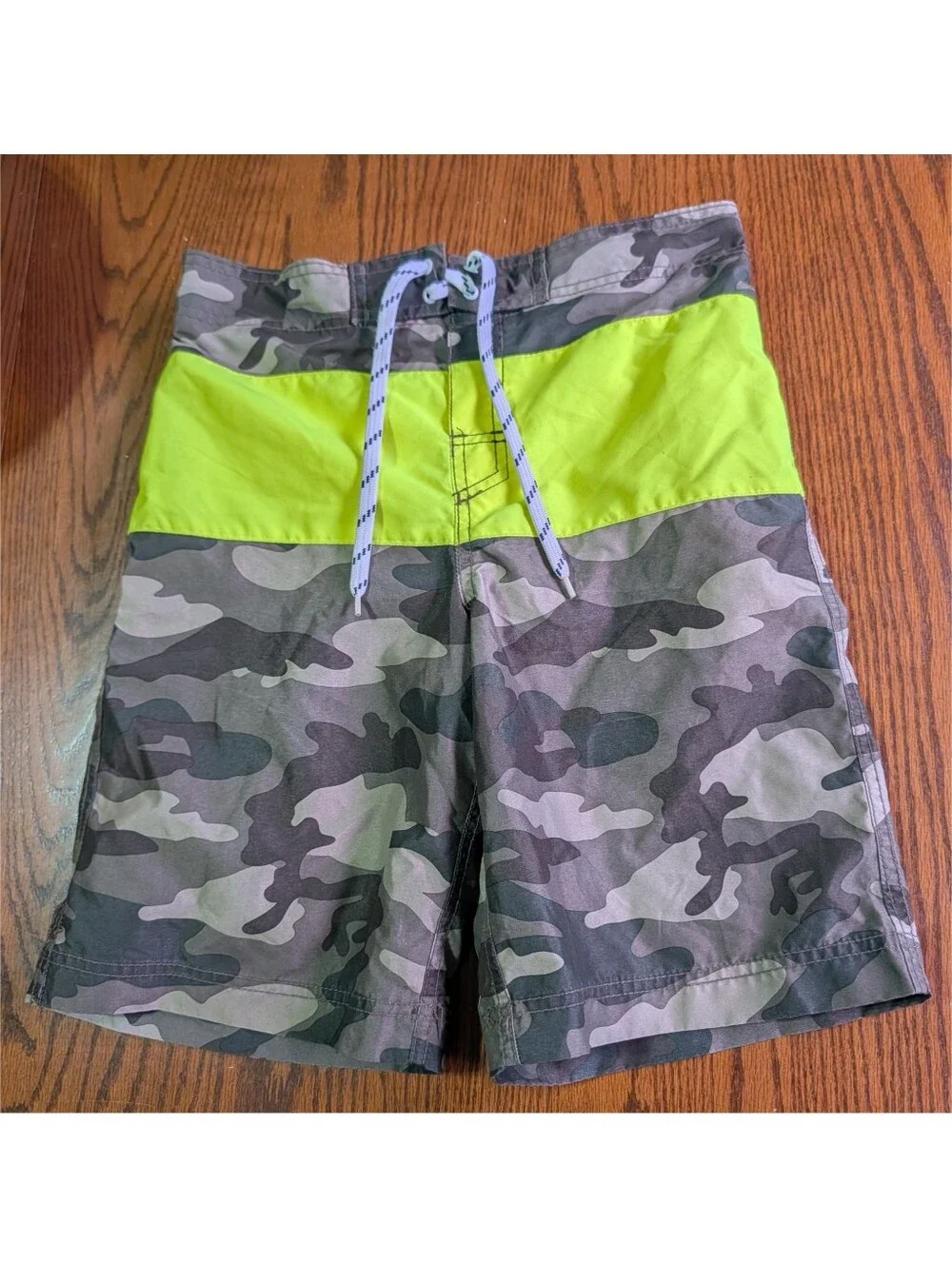 The Children's Place Youth Camo Colorblock Swim Trunks